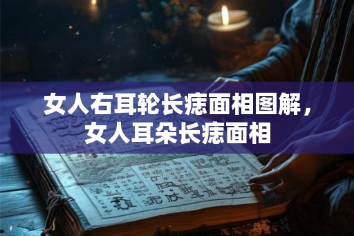 女人右耳轮长痣面相图解，女人耳朵长痣面相