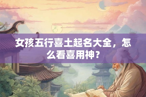 女孩五行喜土起名大全，怎么看喜用神？