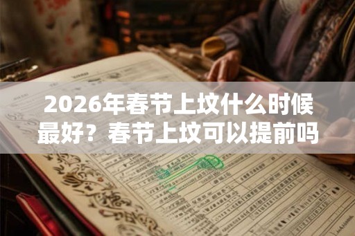2026年春节上坟什么时候最好？春节上坟可以提前吗？