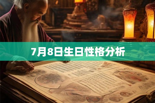 7月8日生日性格分析
