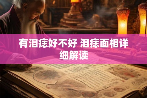 有泪痣好不好 泪痣面相详细解读
