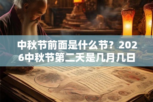 中秋节前面是什么节？2026中秋节第二天是几月几日？