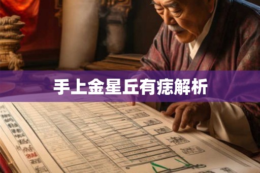 手上金星丘有痣解析