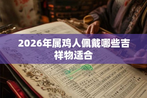2026年属鸡人佩戴哪些吉祥物适合