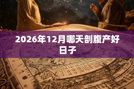 2026年12月哪天剖腹产好日子