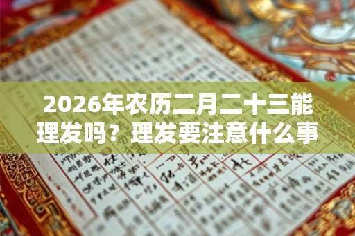 2026年农历二月二十三能理发吗？理发要注意什么事项？