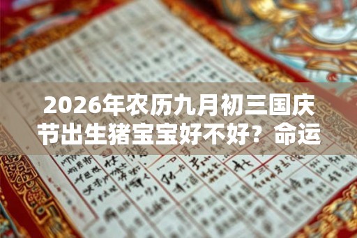 2026年农历九月初三国庆节出生猪宝宝好不好？命运如何？