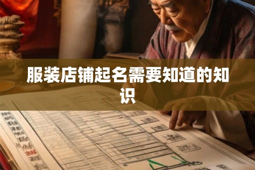 服装店铺起名需要知道的知识