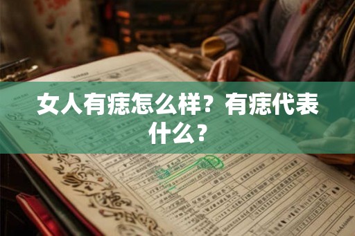 女人有痣怎么样？有痣代表什么？
