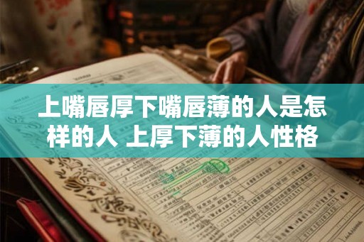 上嘴唇厚下嘴唇薄的人是怎样的人 上厚下薄的人性格如何