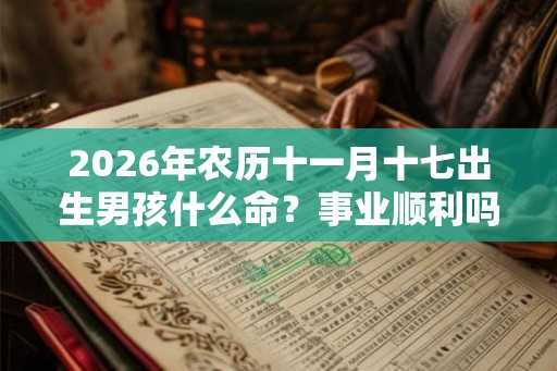 2026年农历十一月十七出生男孩什么命？事业顺利吗？
