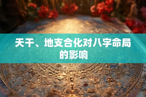 天干、地支合化对八字命局的影响 天干、地支合化对八字命局的影响