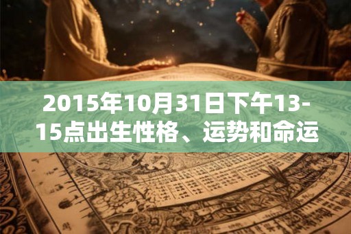 2015年10月31日下午13-15点出生性格、运势和命运