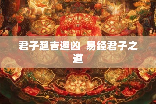 君子趋吉避凶  易经君子之道