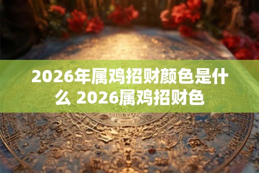 2026年属鸡招财颜色是什么 2026属鸡招财色