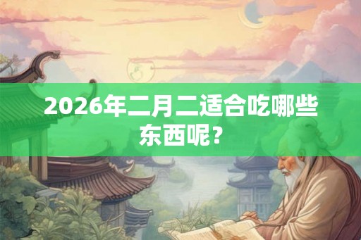 2026年二月二适合吃哪些东西呢？