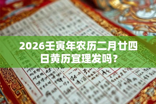 2026壬寅年农历二月廿四日黄历宜理发吗？
