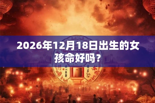 2026年12月18日出生的女孩命好吗？