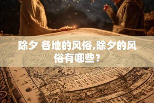 除夕 各地的风俗,除夕的风俗有哪些？