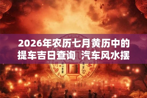 2026年农历七月黄历中的提车吉日查询  汽车风水摆件