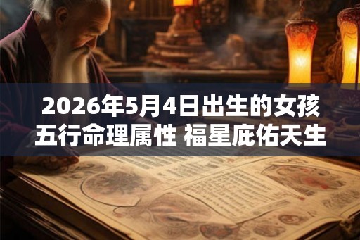 2026年5月4日出生的女孩五行命理属性 福星庇佑天生聪慧