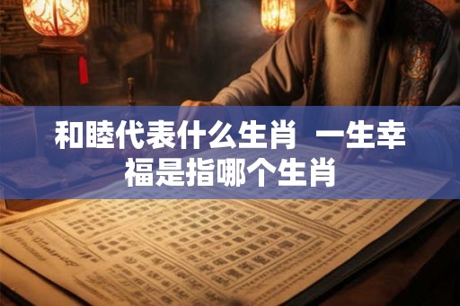 和睦代表什么生肖  一生幸福是指哪个生肖