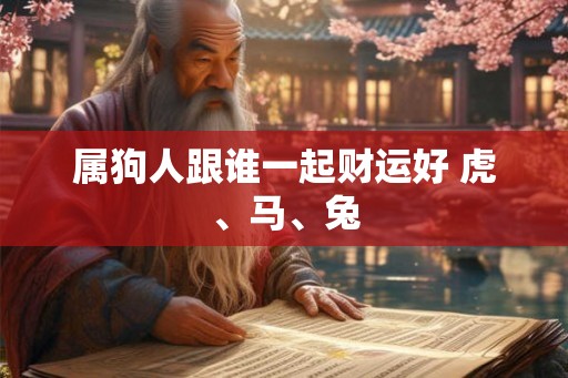 属狗人跟谁一起财运好 虎、马、兔