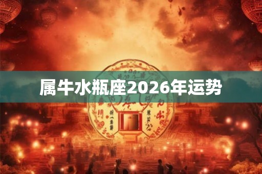 属牛水瓶座2026年运势