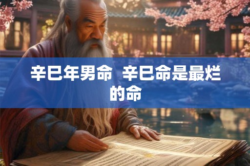 辛巳年男命  辛巳命是最烂的命