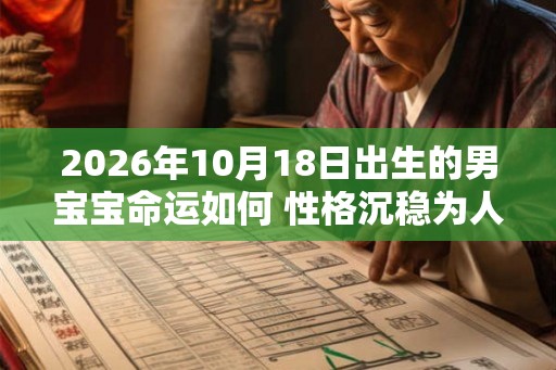 2026年10月18日出生的男宝宝命运如何 性格沉稳为人聪明