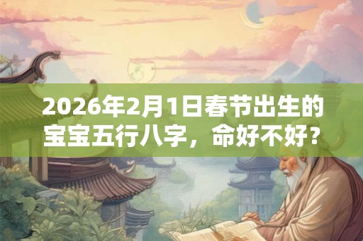 2026年2月1日春节出生的宝宝五行八字，命好不好？