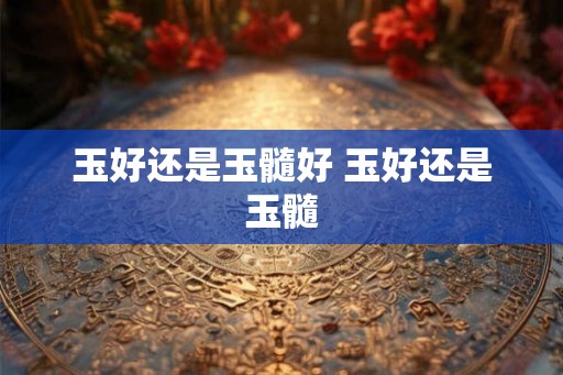 玉好还是玉髓好 玉好还是玉髓