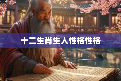十二生肖生人性格性格 十二生肖生人性格性格