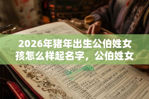 2026年猪年出生公伯姓女孩怎么样起名字，公伯姓女孩好名推荐