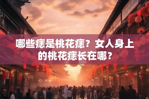 哪些痣是桃花痣？女人身上的桃花痣长在哪？