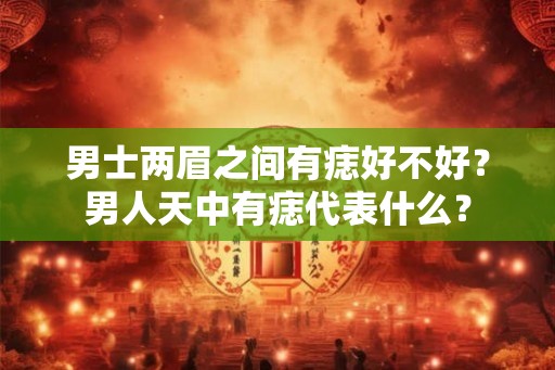 男士两眉之间有痣好不好?男人天中有痣代表什么? 男士两眉之间有痣好不好?男人天中有痣代表什么?