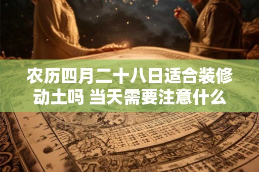 农历四月二十八日适合装修动土吗 当天需要注意什么 农历四月二十八日适合装修动土吗 当天需要注意什么