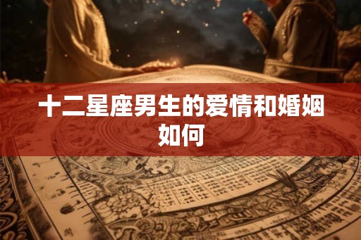 十二星座男生的爱情和婚姻如何 十二星座男生的爱情和婚姻如何