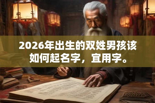 2026年出生的双姓男孩该如何起名字，宜用字。