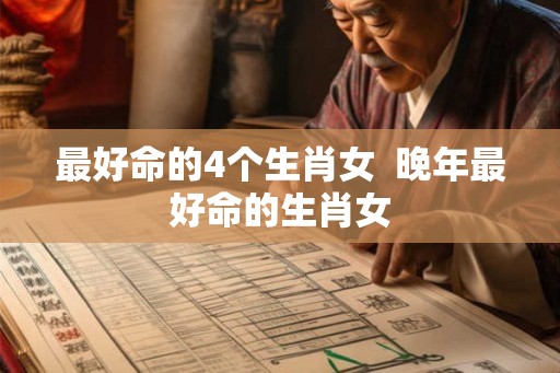 最好命的4个生肖女  晚年最好命的生肖女