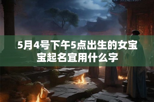 5月4号下午5点出生的女宝宝起名宜用什么字