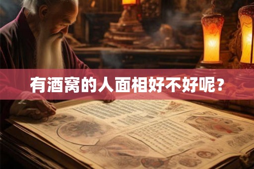 有酒窝的人面相好不好呢？