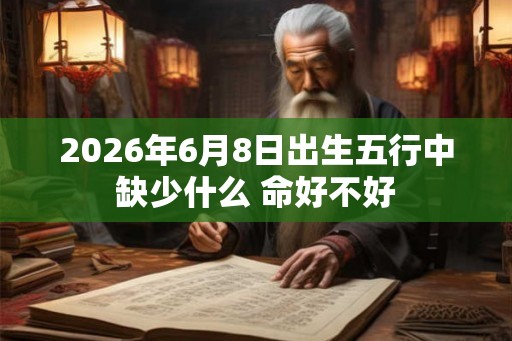 2026年6月8日出生五行中缺少什么 命好不好