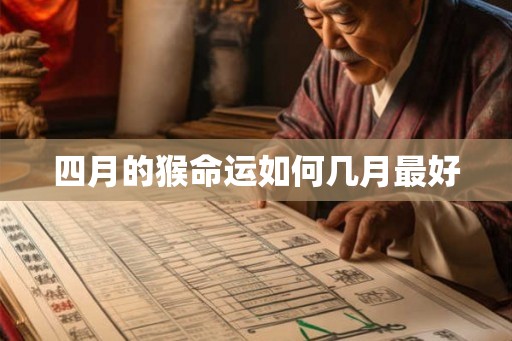 四月的猴命运如何几月最好