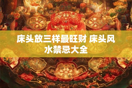 床头放三样最旺财 床头风水禁忌大全