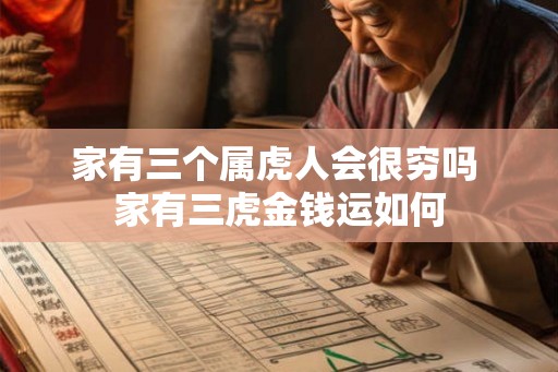 家有三个属虎人会很穷吗 家有三虎金钱运如何 家有三个属虎人会很穷吗 家有三虎金钱运如何