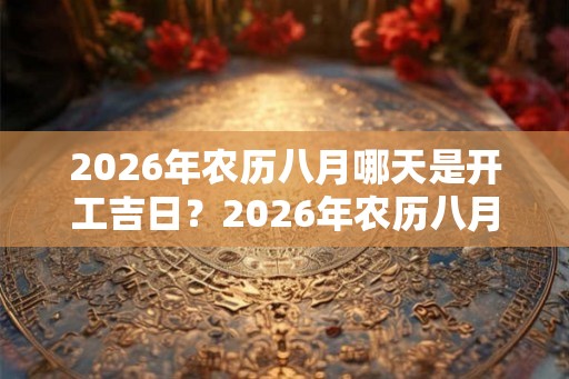 2026年农历八月哪天是开工吉日？2026年农历八月开工吉日一览