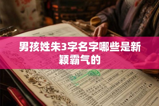 男孩姓朱3字名字哪些是新颖霸气的