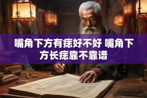 嘴角下方有痣好不好 嘴角下方长痣靠不靠谱