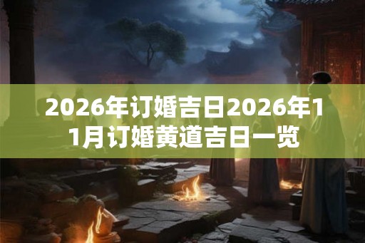 2026年订婚吉日2026年11月订婚黄道吉日一览